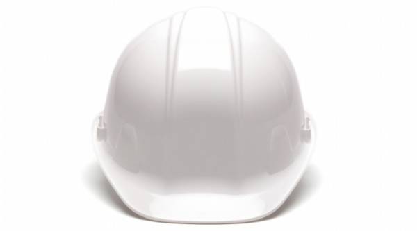 4-point Cap Style Hard Hat - White
